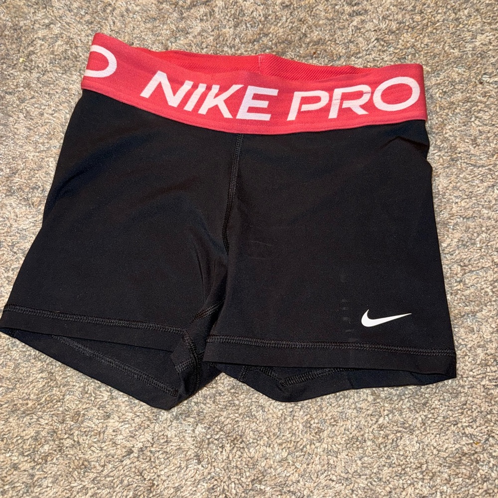 Pink & Black Nike Pro Women’s Shorts